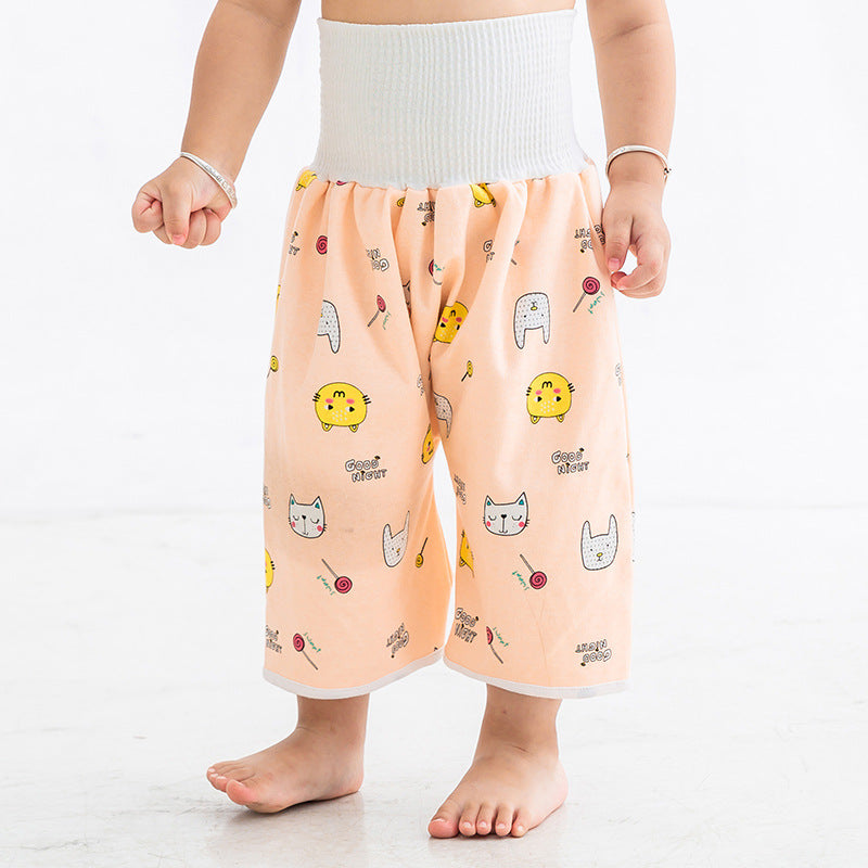 2023 Baby Diaper Pants Waterproof Leak-proof Washable Baby Belly Protection Children's Diaper Pants Study Pants Anti-bedwetting