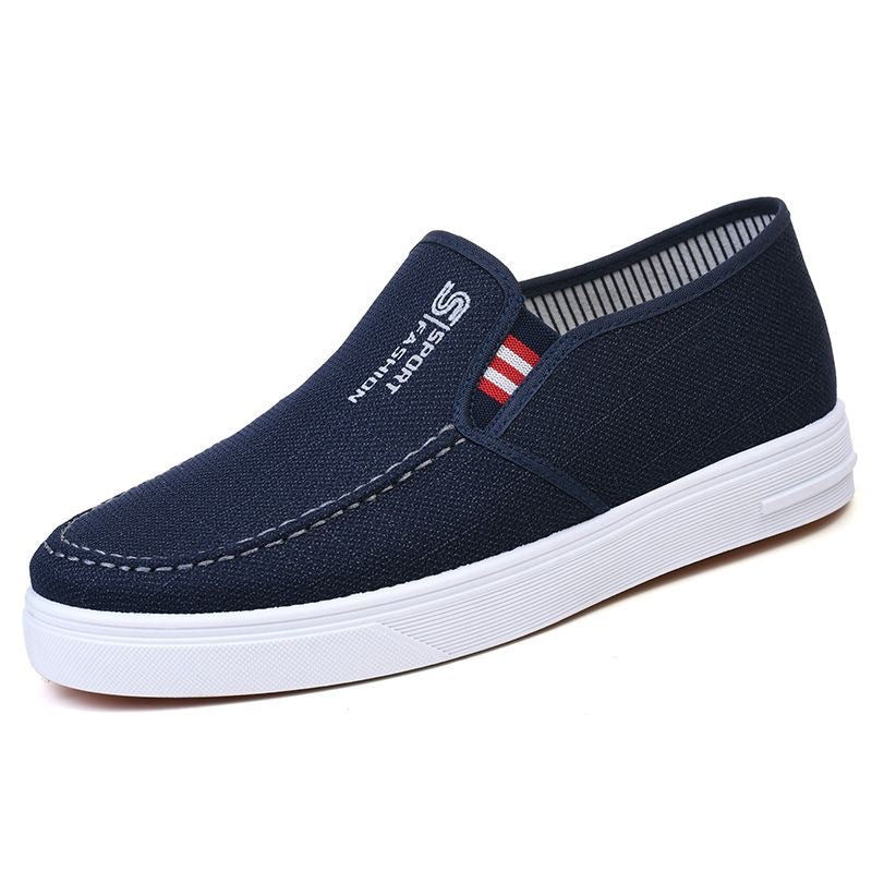 2024 nuevos zapatos de hombre zapatos casuales de primavera zapatos antideslizantes ligeros transpirables de los hombres zapatos de tela de fondo suave de mediana edad y ancianos