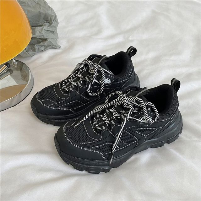 Men Women Sneakers Plus Size 41 42 43 Women's Casual Shoes Fashion Chunky Sneakers Woman Thick Sole Sport Shoes Big Size Shoes