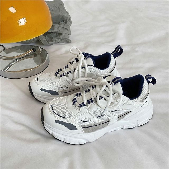 Men Women Sneakers Plus Size 41 42 43 Women's Casual Shoes Fashion Chunky Sneakers Woman Thick Sole Sport Shoes Big Size Shoes