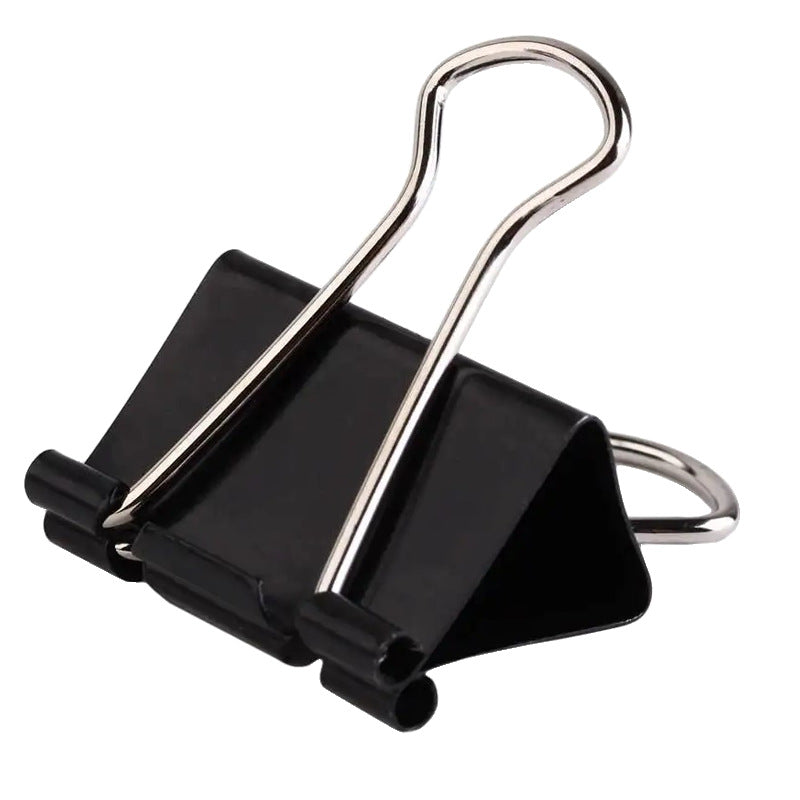 Factory direct black long tail clip barrel ticket clip financial bills test paper dovetail clip office stationery clip factory