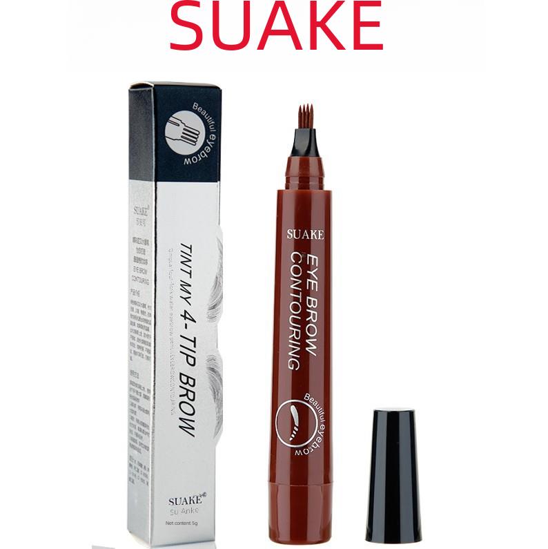 Su Ancan four-fork eyebrow pencil lasting non-faint eyebrow pencil four-head eyebrow pencil waterproof sweat-proof liquid eyebrow pencil
