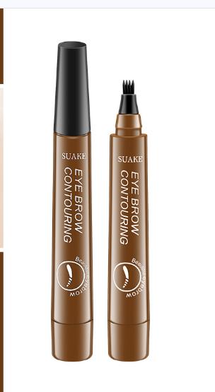 Su Ancan four-fork eyebrow pencil lasting non-faint eyebrow pencil four-head eyebrow pencil waterproof sweat-proof liquid eyebrow pencil