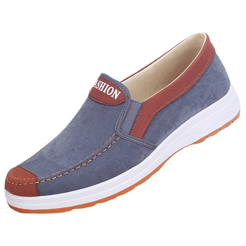 Foreign trade cloth shoes casual shoes wholesale old Beijing cloth shoes breathable comfortable non-slip canvas shoes men's work shoes