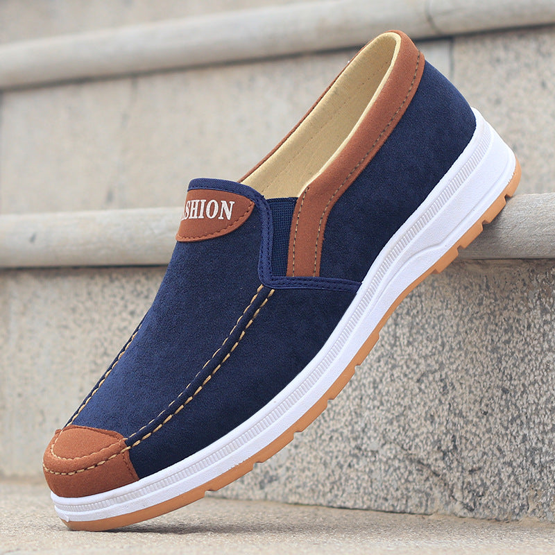 Foreign trade cloth shoes casual shoes wholesale old Beijing cloth shoes breathable comfortable non-slip canvas shoes men's work shoes