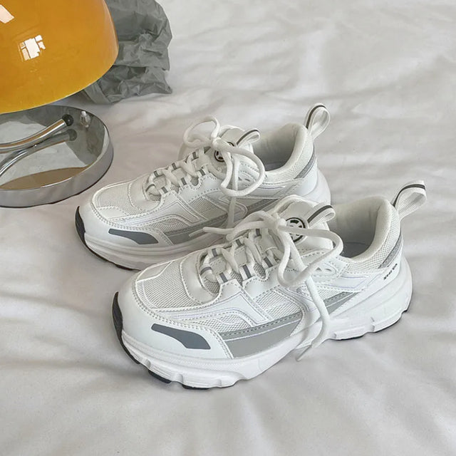 Men Women Sneakers Plus Size 41 42 43 Women's Casual Shoes Fashion Chunky Sneakers Woman Thick Sole Sport Shoes Big Size Shoes
