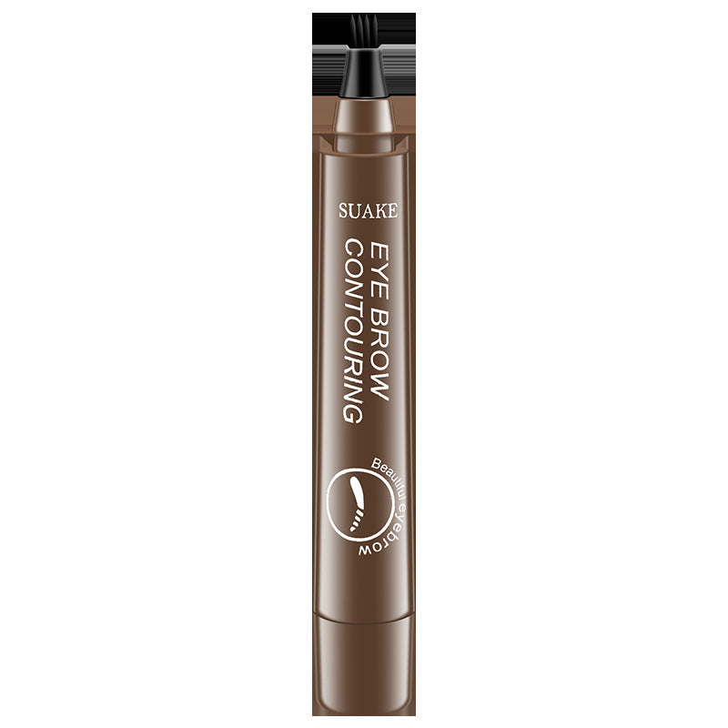 Su Ancan four-fork eyebrow pencil lasting non-faint eyebrow pencil four-head eyebrow pencil waterproof sweat-proof liquid eyebrow pencil