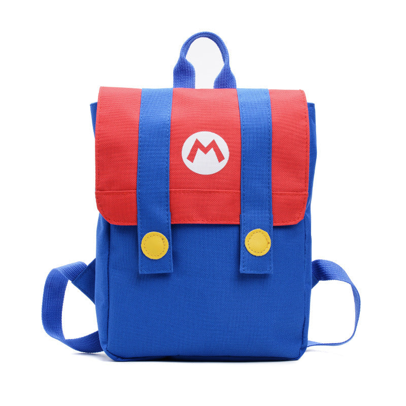 Student Schoolbag New Color Contrast Lightweight Weight-reducing Children's Backpack Cute Mary Internet Celebrant Boys and Girls Infant Backpack