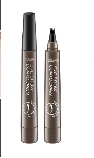 Su Ancan four-fork eyebrow pencil lasting non-faint eyebrow pencil four-head eyebrow pencil waterproof sweat-proof liquid eyebrow pencil