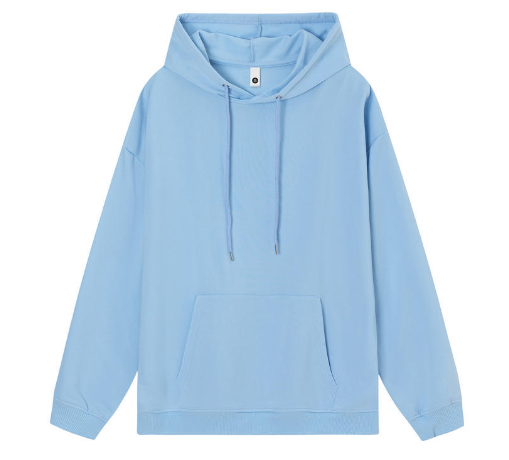 Fashion drop shoulder hooded loose cotton sweatshirt custom embroidered logo casual sports corporate group work clothes