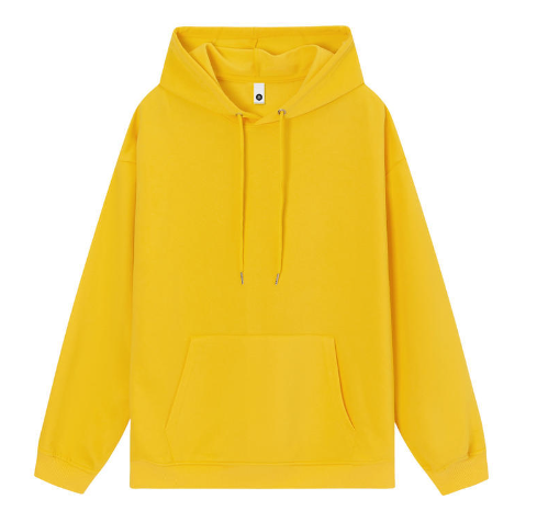 Fashion drop shoulder hooded loose cotton sweatshirt custom embroidered logo casual sports corporate group work clothes