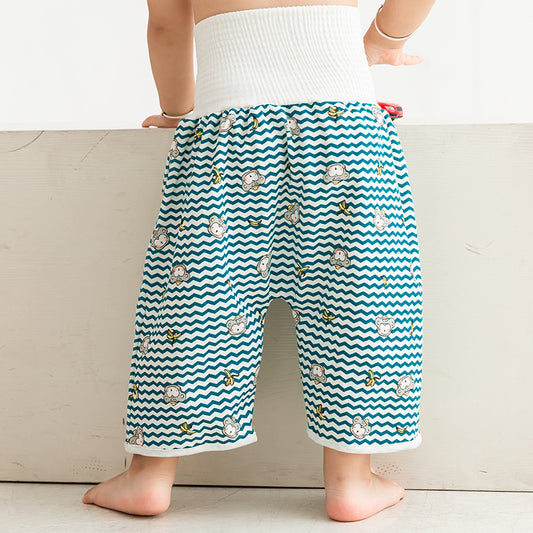 2023 Baby Diaper Pants Waterproof Leak-proof Washable Baby Belly Protection Children's Diaper Pants Study Pants Anti-bedwetting