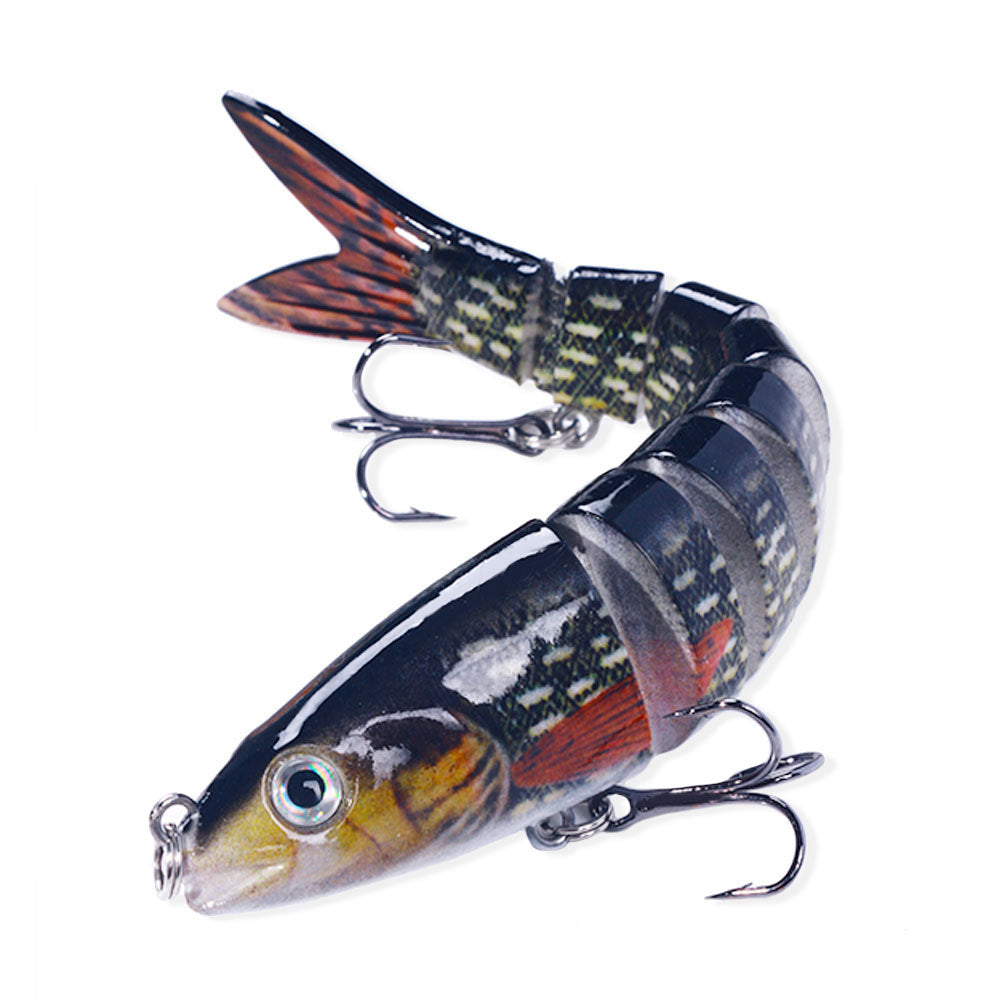 HENGJIA multi-section fish fake bait 18g bagged bait 8-section submerged bait foreign trade hot fishing gear wholesale