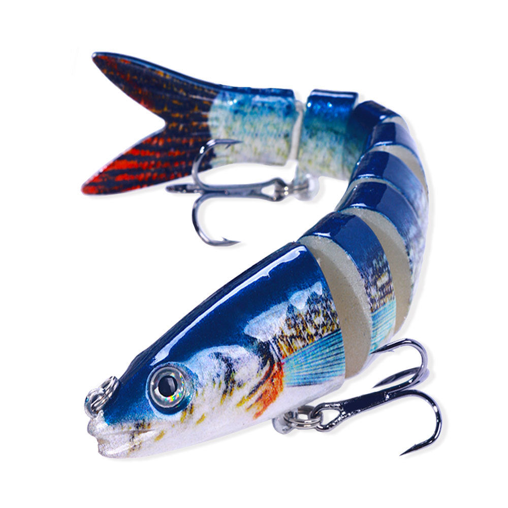 HENGJIA multi-section fish fake bait 18g bagged bait 8-section submerged bait foreign trade hot fishing gear wholesale