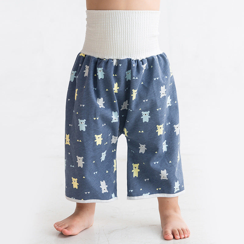 2023 Baby Diaper Pants Waterproof Leak-proof Washable Baby Belly Protection Children's Diaper Pants Study Pants Anti-bedwetting