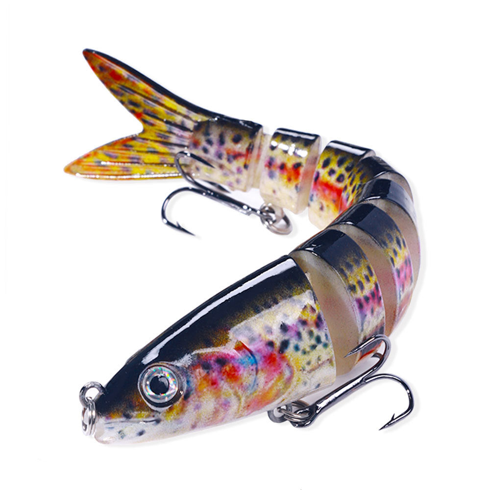 HENGJIA multi-section fish fake bait 18g bagged bait 8-section submerged bait foreign trade hot fishing gear wholesale
