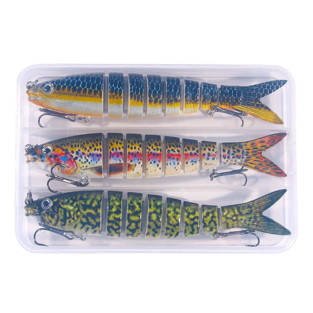 HENGJIA multi-section fish fake bait 18g bagged bait 8-section submerged bait foreign trade hot fishing gear wholesale