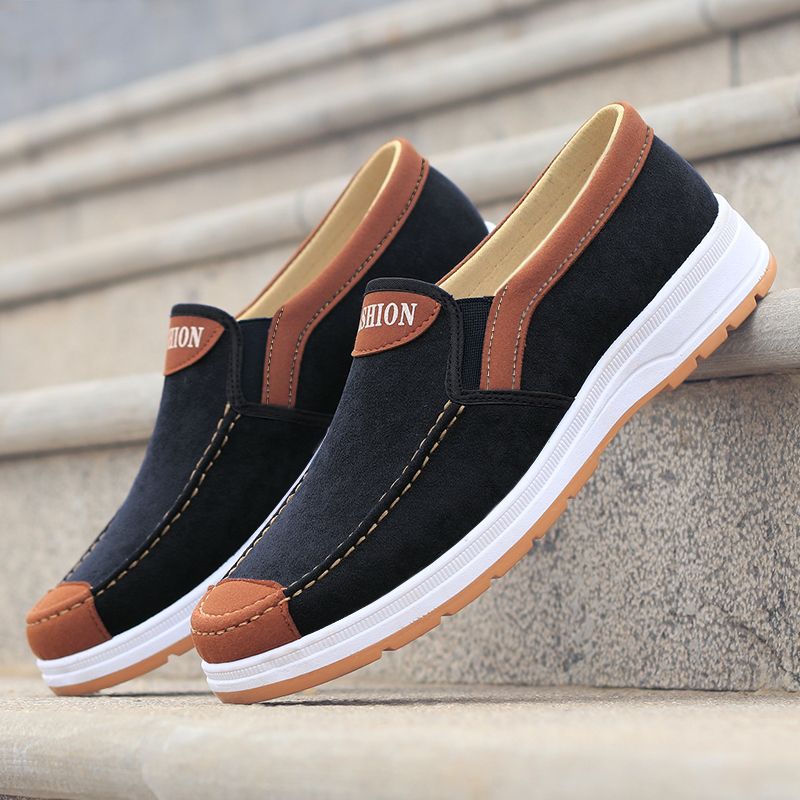 Foreign trade cloth shoes casual shoes wholesale old Beijing cloth shoes breathable comfortable non-slip canvas shoes men's work shoes