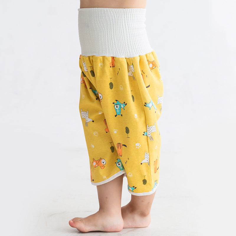2023 Baby Diaper Pants Waterproof Leak-proof Washable Baby Belly Protection Children's Diaper Pants Study Pants Anti-bedwetting