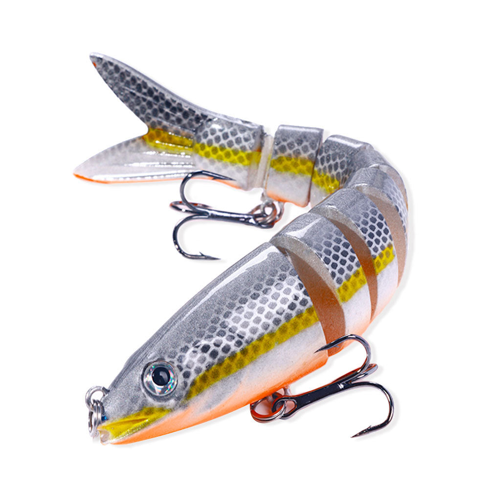 HENGJIA multi-section fish fake bait 18g bagged bait 8-section submerged bait foreign trade hot fishing gear wholesale