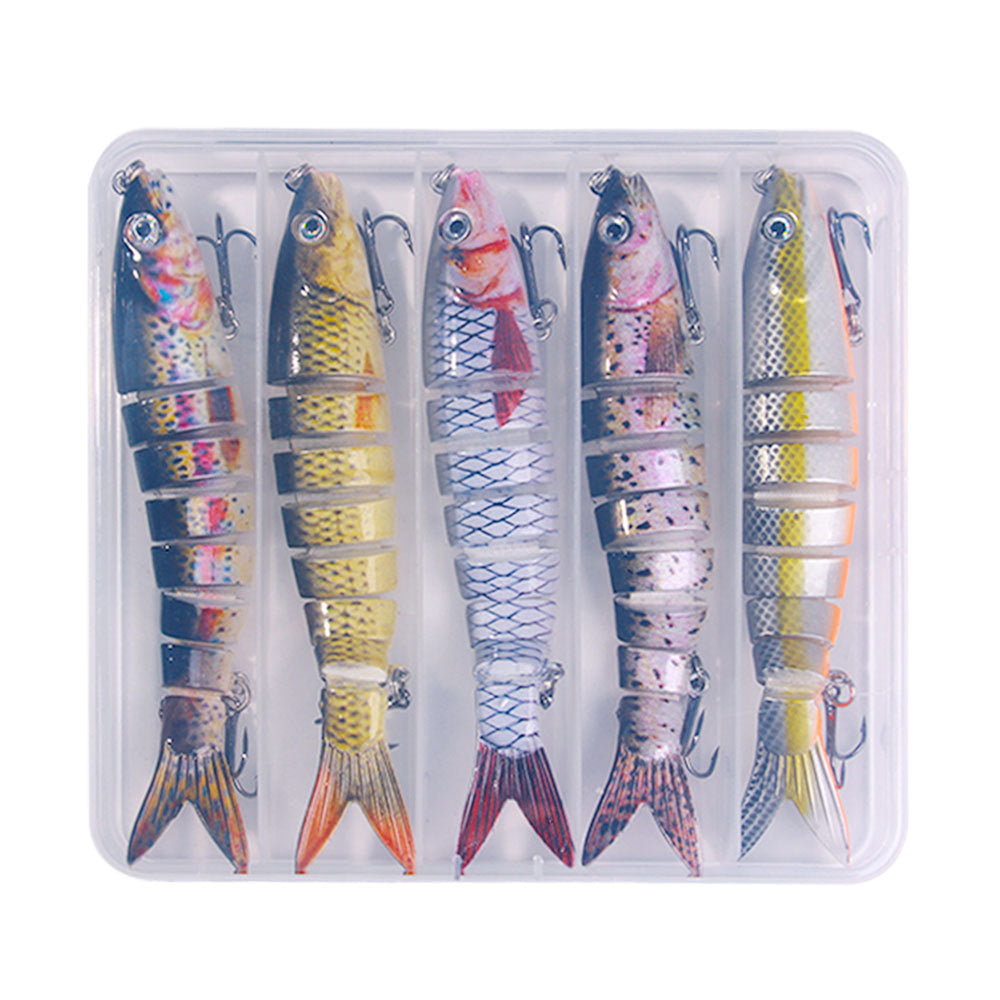HENGJIA multi-section fish fake bait 18g bagged bait 8-section submerged bait foreign trade hot fishing gear wholesale
