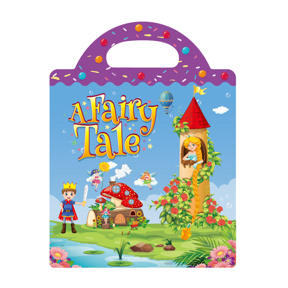 Cross-border children's sticker book wholesale early education concentration training repeated stickers animal dinosaur Marine scene sticker book