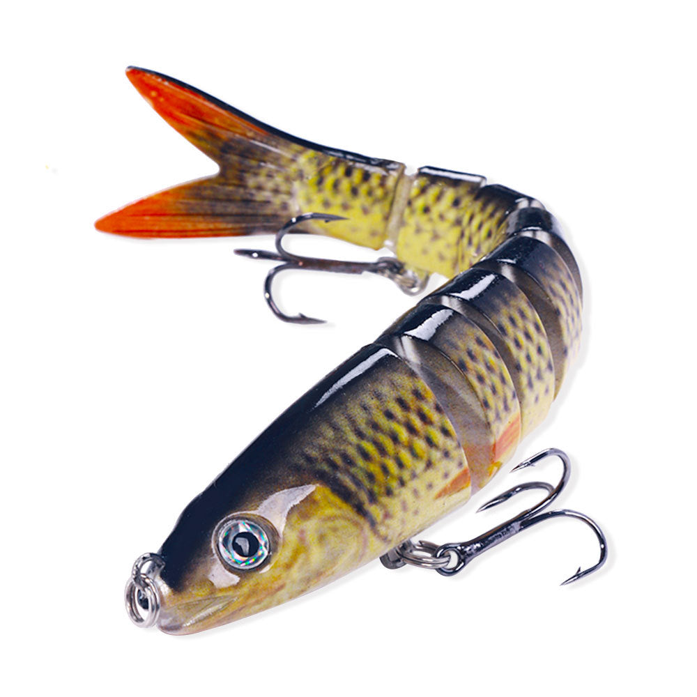 HENGJIA multi-section fish fake bait 18g bagged bait 8-section submerged bait foreign trade hot fishing gear wholesale