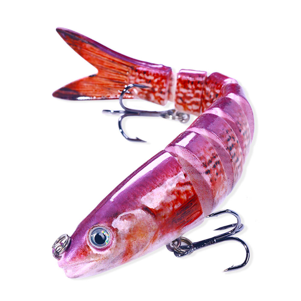 HENGJIA multi-section fish fake bait 18g bagged bait 8-section submerged bait foreign trade hot fishing gear wholesale