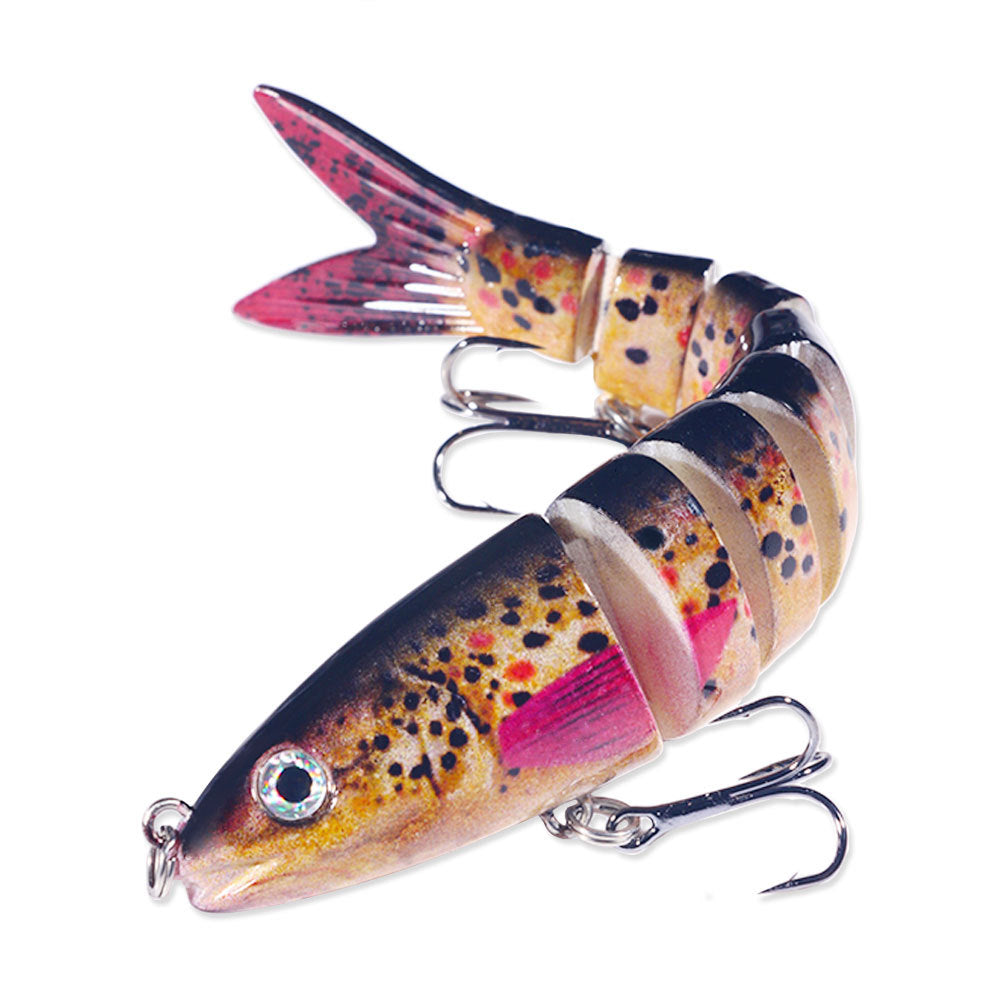 HENGJIA multi-section fish fake bait 18g bagged bait 8-section submerged bait foreign trade hot fishing gear wholesale