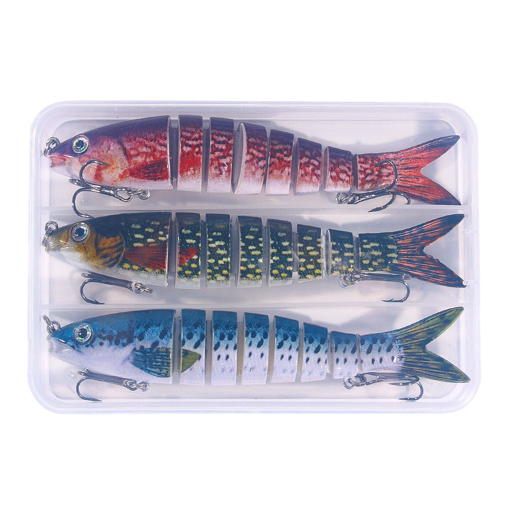 HENGJIA multi-section fish fake bait 18g bagged bait 8-section submerged bait foreign trade hot fishing gear wholesale