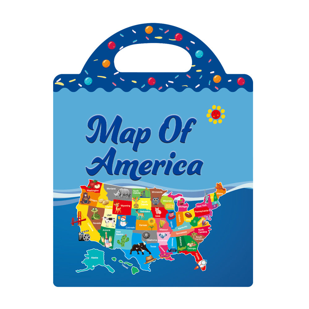 Cross-border children's sticker book wholesale early education concentration training repeated stickers animal dinosaur Marine scene sticker book
