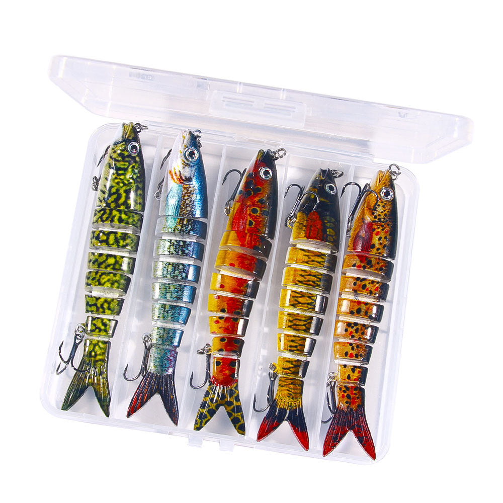 HENGJIA multi-section fish fake bait 18g bagged bait 8-section submerged bait foreign trade hot fishing gear wholesale
