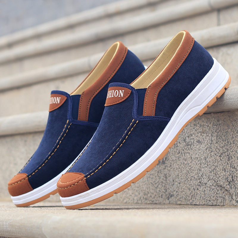 Foreign trade cloth shoes casual shoes wholesale old Beijing cloth shoes breathable comfortable non-slip canvas shoes men's work shoes