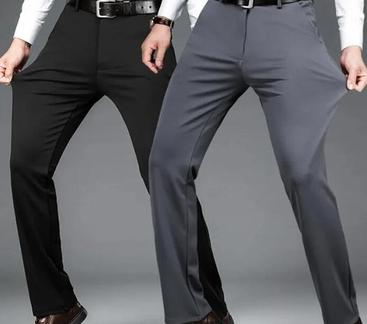 Long Pants Men's Elastic Straight Sleeve