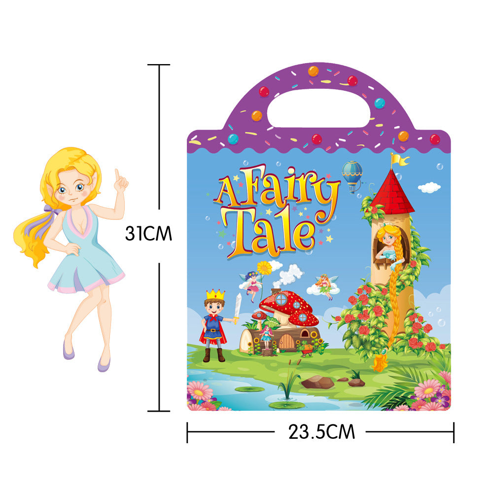 Cross-border children's sticker book wholesale early education concentration training repeated stickers animal dinosaur Marine scene sticker book