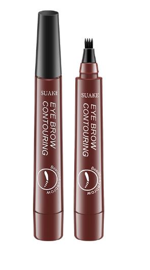 Su Ancan four-fork eyebrow pencil lasting non-faint eyebrow pencil four-head eyebrow pencil waterproof sweat-proof liquid eyebrow pencil